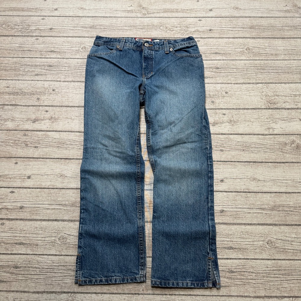 Y2K Old Navy Blue Jeans Womens 8 Blue Denim Relaxed Fit Straight Leg Medium Wash